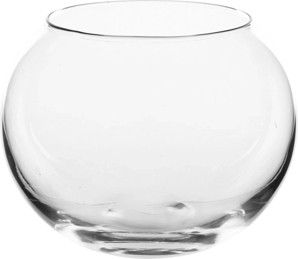 Staklena vaza kugla 17,5 cm