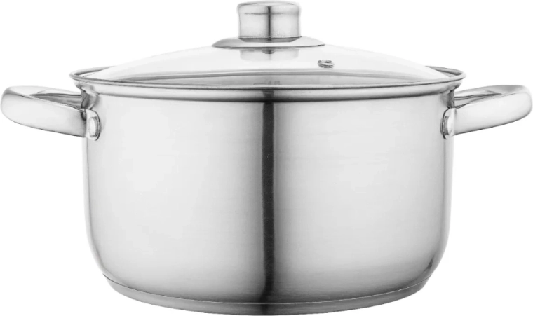 ALTOM DESIGN nehrđajući lonac Fabio 22 cm, 4,7 l sa staklenim poklopcem