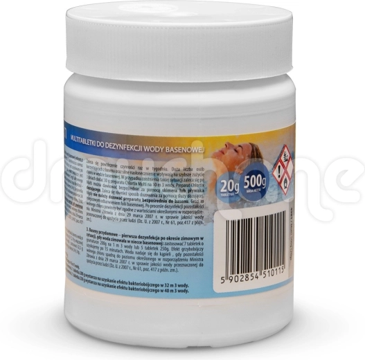 Multifunkcionalne klorne tablete za bazen 20 g, 25 kom (0,5 kg)