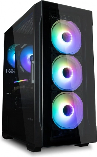 I3 Neo TG mid tower RGB crno kućište s 4 ventilatora