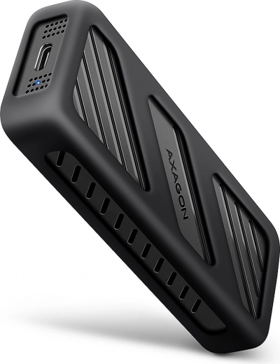 AXAGON oklopljeni box – aluminijski vanjski box za M.2 NVMe SSD, USB‑C 3.2 Gen 2x2, 20 Gb/s
