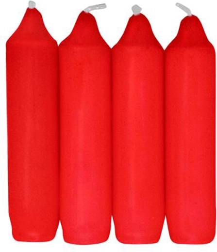 Adventske svijeće PROVENCE crvene 10 cm (4 kom)