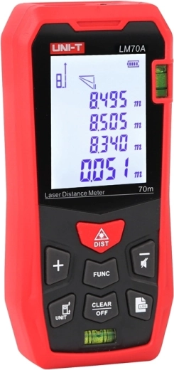 Pozadinski osvijetljen 2" LCD i integrirane libele