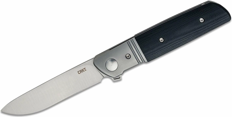 CRKT Bamboozled crni sklopivi nož s asistiranim otvaranjem, D2, G10