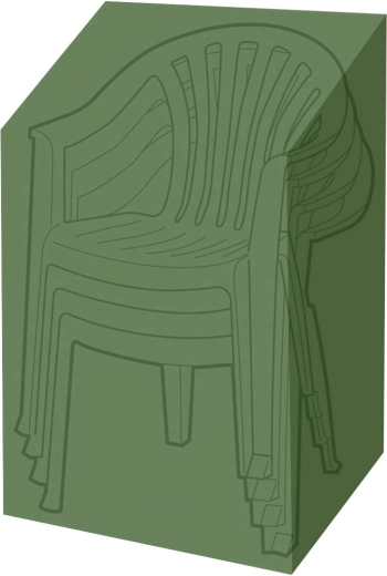 Zaštitna cerada za 4 vrtne stolice 61 × 68 × 107 cm, PE 90 g/m², zelena