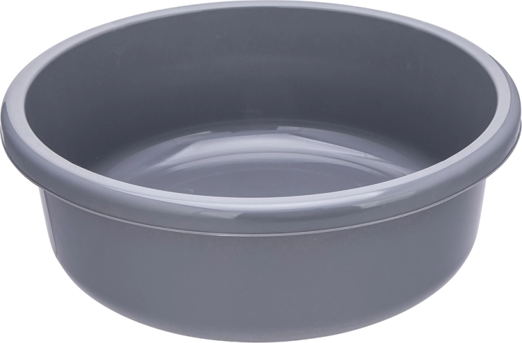 Okrugla plastična posuda 20 l siva 46 cm