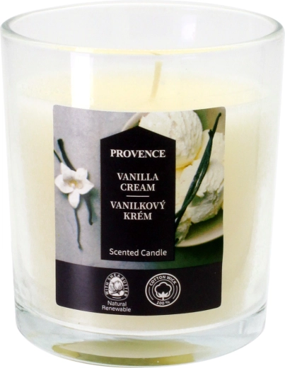 Svijeća u staklu Vanilin krem 7 × 8 cm, 135 g