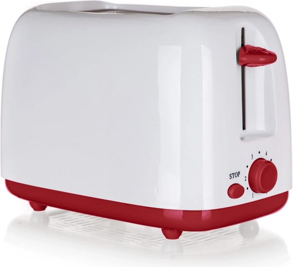 Toster za 2 tosta bijelo‑bordo 650–750 W