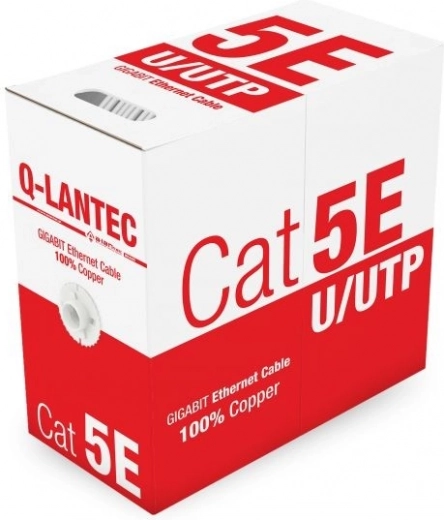 Q-LANTEC podatkovni kabel U/UTP kat. 5e, PVC, 100 % bakar, 305 m