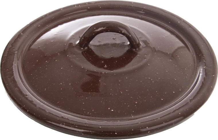 Emajlirani poklopac Brown 16 cm
