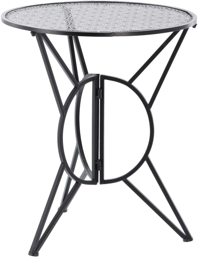 Stabilan okrugli stol s perforiranom pločom