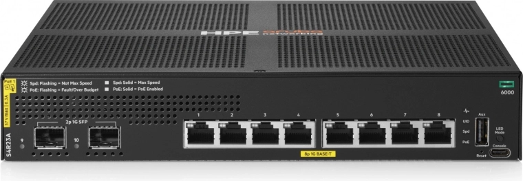 Aruba Networking 6000 8G Class4 PoE 2SFP prekidač 67 W