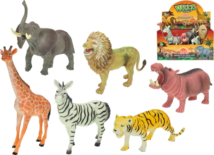 Životinje sa safarija 15–20 cm, set 12 kom