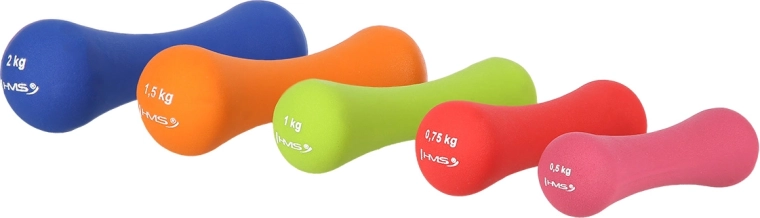 Neoprenska jednoručna bučica 1 kg HMS
