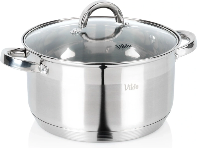 Nerđajući lonac sa staklenim poklopcem Inoxcellent 24 cm, 5,8 l