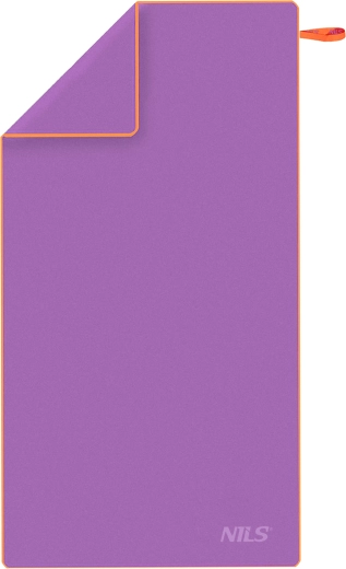 Mikrovlaknasti brzo sušeći ručnik NILS, ljubičasto–narančasti