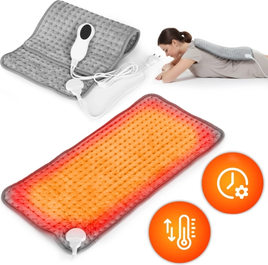 Električni grijaći jastučić 60 × 30 cm s daljinskim upravljačem, 10 razina grijanja, 75 W MODERNHOME