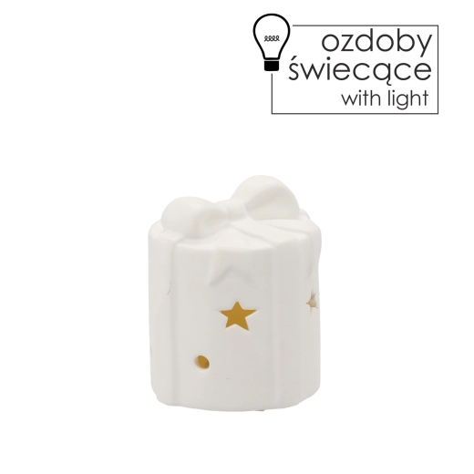 Božićna svjetleća figurica LED 8 × 8 × 9,5 cm