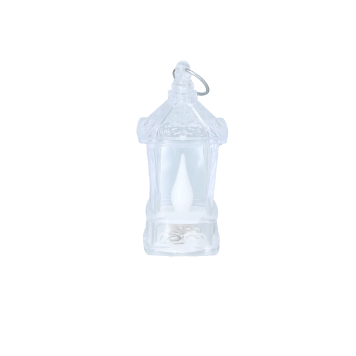 Mini LED lampion transparentni 3,5 × 9,5 cm