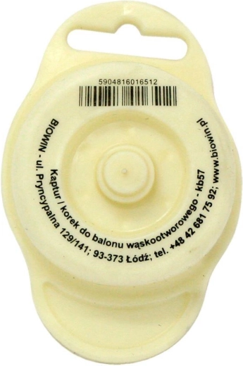 PVC vrenja čep s otvorom, promjer 50 mm, bijela