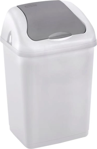 Plastična kanta za otpad s preklopnim poklopcem HEIDRUN 9 l