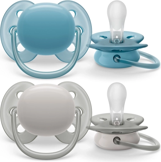 Philips Avent duda Ultrasoft Premium 6–18 mj., dječak, 2 kom