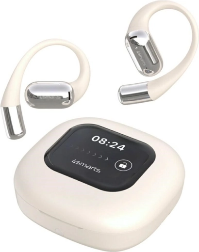 Bluetooth slušalice 4smarts SkyBuds OWS s dodirnim zaslonom i AI prijevodom – bež