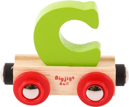 Drveni vagon s slovom C Bigjigs Rail