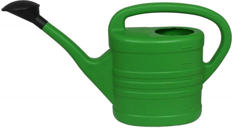 Zalijevajuća kanta s ružom 10 l – zelena plastična