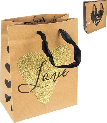 Poklon vrećica Love 26 × 10 × 32 cm (miks 3 varijante)
