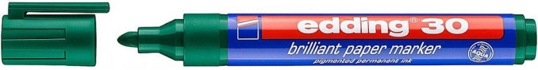 Zeleni trajni marker Edding 30