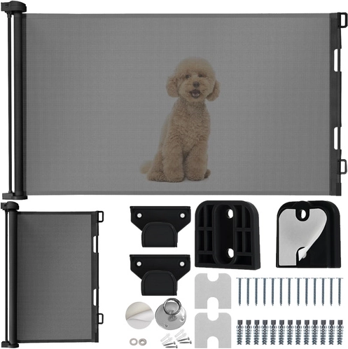 Vysouvacia sigurnosna vrata za vrata – siva RUHHY