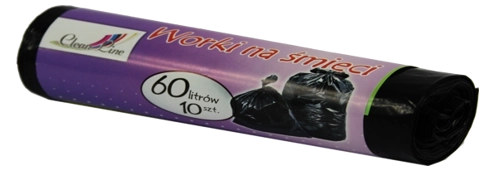 Ekstra čvrste vreće za smeće 60 l, 10 kom, crne