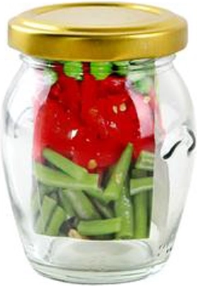 Staklenka za zimnicu s poklopcem Amfora 145 ml