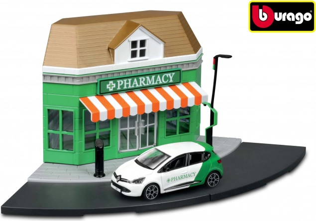 Bburago City ljekarna 1:43 igraći set s metalnim autom