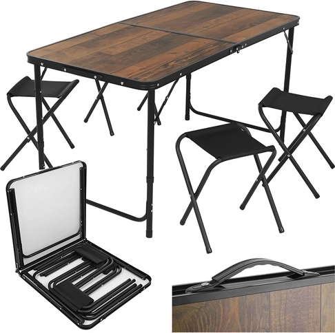 Sklopivi vrtni stol s 4 stolice GARDLOV