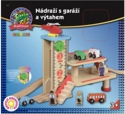 Drveni kolodvor s garažom i dizalom MAXIM