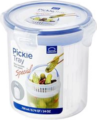 Posuda za ukiseljeno povrće LOCK 700 ml s košaricom