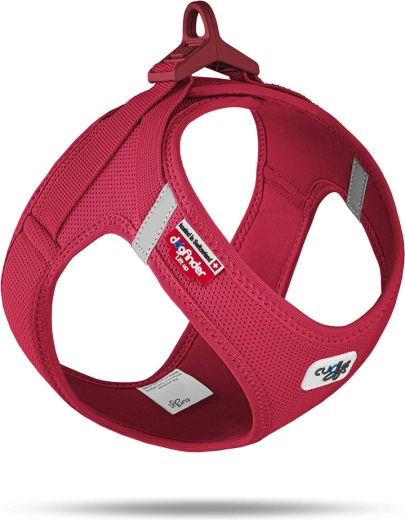 Curli orma za pse Air-Mesh s kopčom, crvena L (8–13 kg)