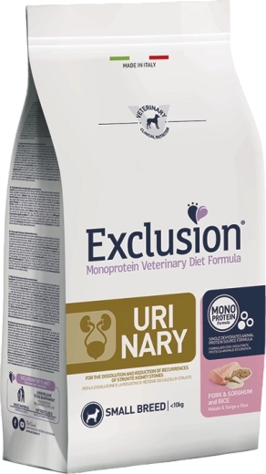 Exclusion Urinary za male pse svinjetina s sirkom i rižom 2 kg