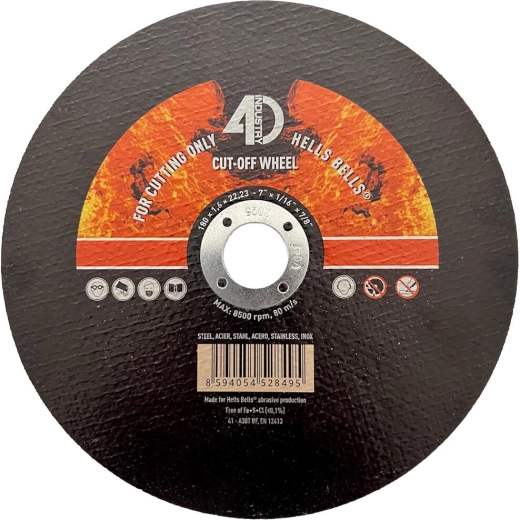 Rezni disk za čelik i nehrđajući čelik 180 × 1,6 × 22,2 mm