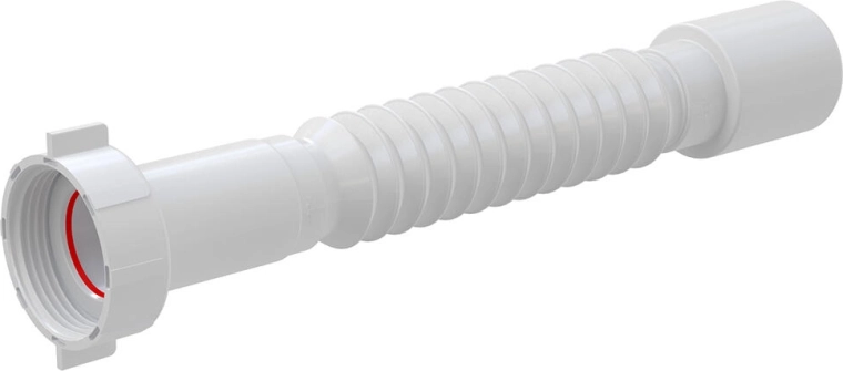 Fleksibilni priključak 5/4" x 40 mm, podesiva odvodna cijev od polipropilena