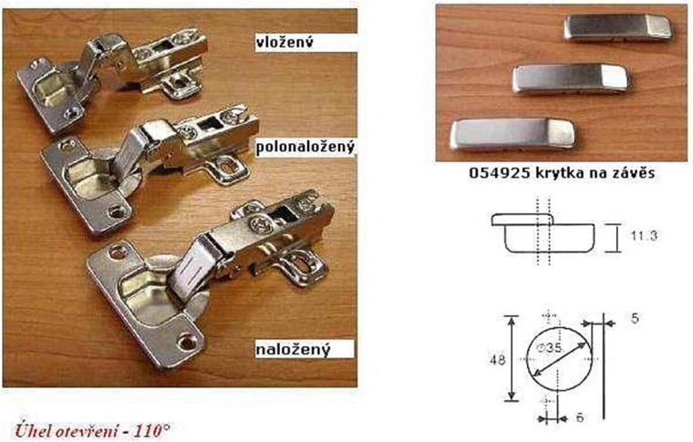 Namještajna šarka GS-C, ugradbena, set 10 kom