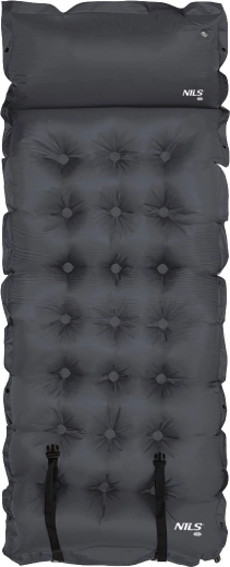 Samonapuhavajuća karimatka s jastučićem NILS Camp, tamno siva