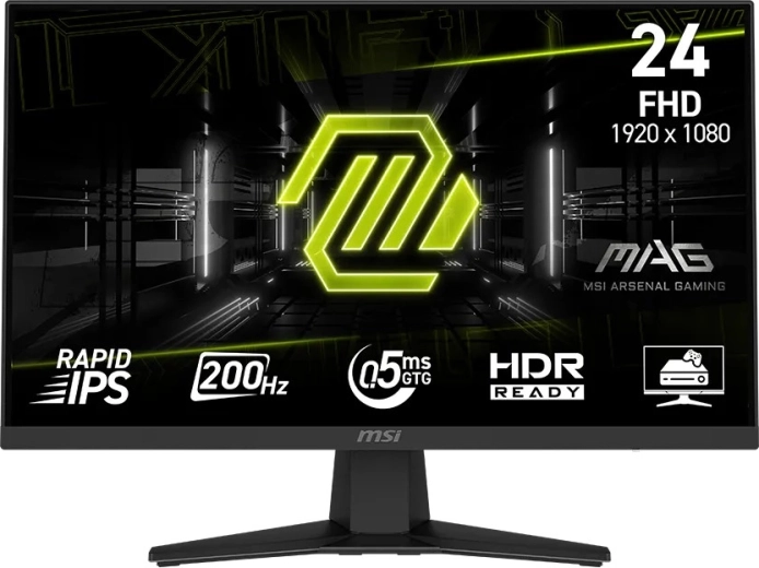 Gaming monitor MSI 24" MAG 244F Rapid IPS 200 Hz