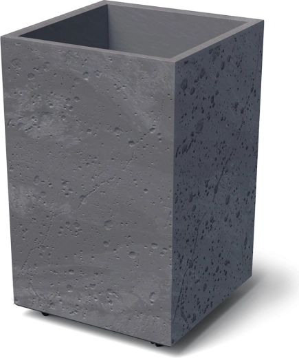 Žardinijera Sierra Square High, betonski efekt 38,5 cm, marengo
