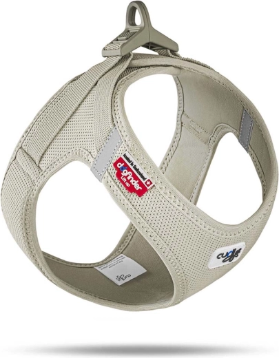 Curli oprsnica za pse Air-Mesh s kopčom svijetlo bež, veličina L (8–13 kg)