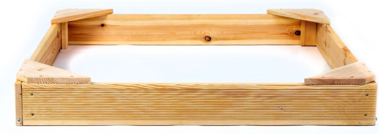 Malo drveno kvadratno pješčanik 100 × 100 cm
