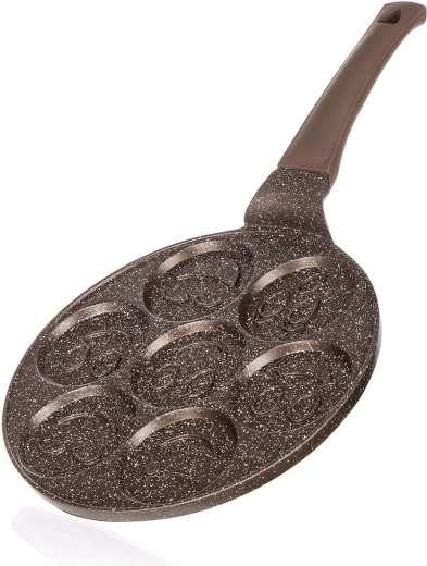Tava za palačinke sa smajlićima Granite Brown 26 cm, neljepljiva površina