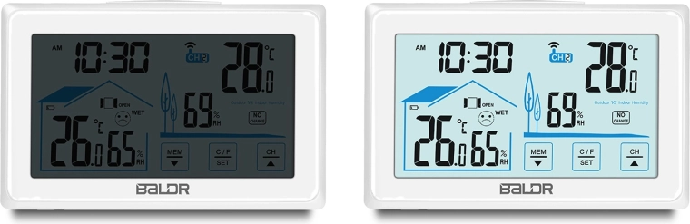 Jasan pozadinski osvijetljeni LCD i velike znamenke